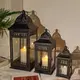 Square Black Candle Holder 11*11*24 - - NEW IMAGE 2