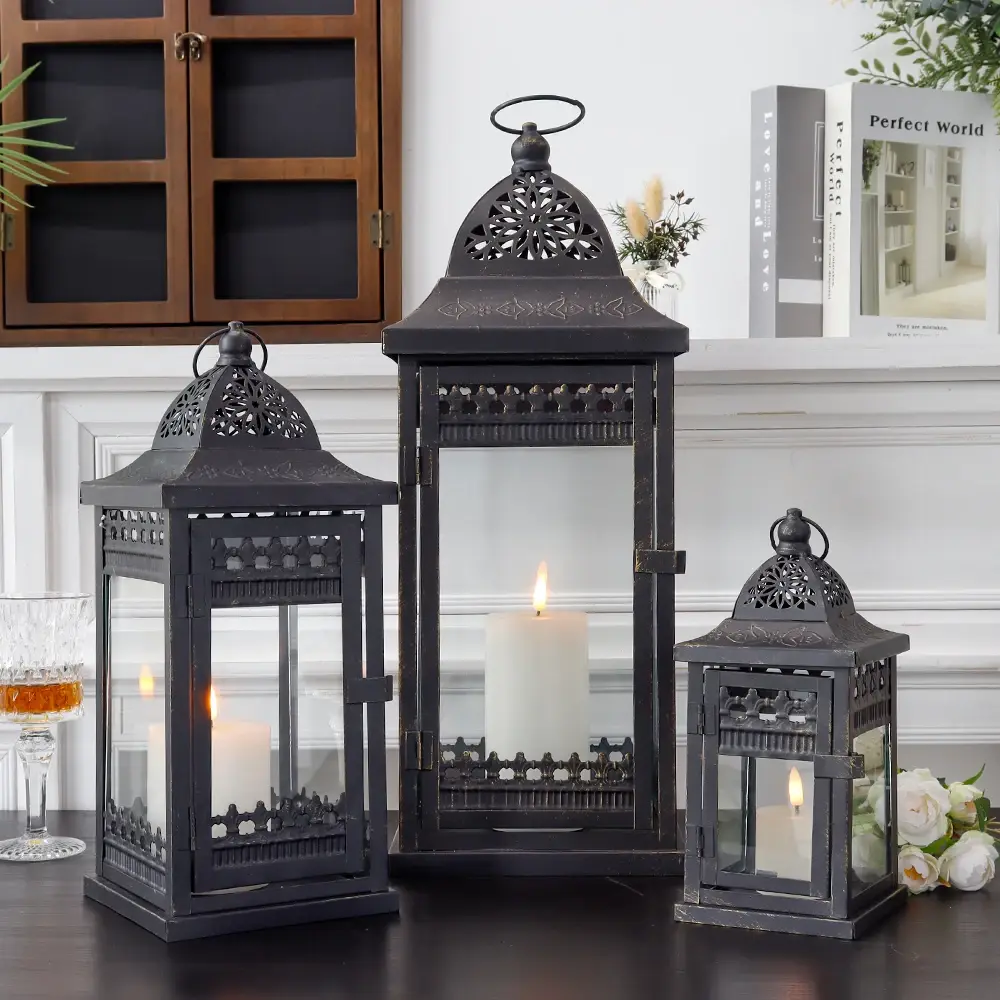 Square Black Candle Holder 11*11*24 - - NEW IMAGE 5