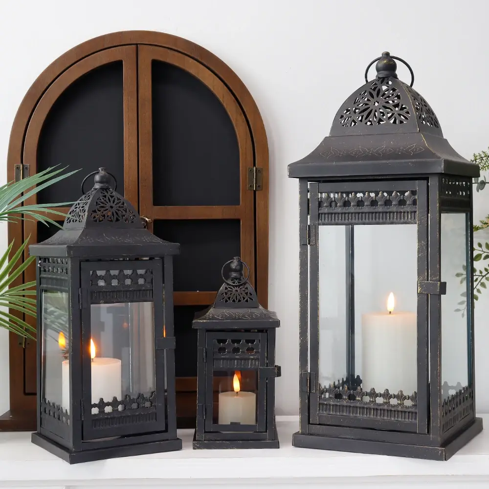 Square Black Candle Holder 11*11*24 - - NEW IMAGE 6