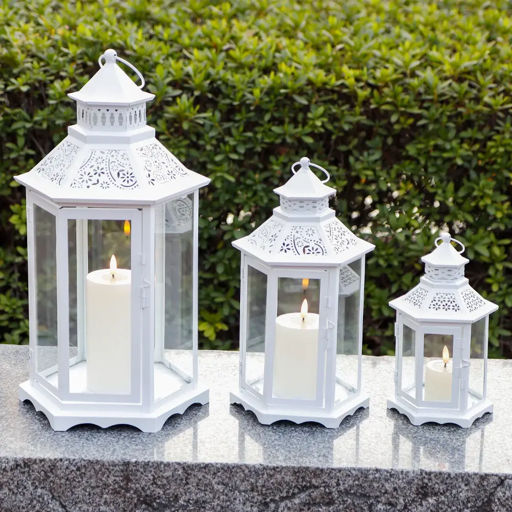 Large Outdoor Candle Lanterns 25*21.7*46.2 Cm by NEW IMAGE 5