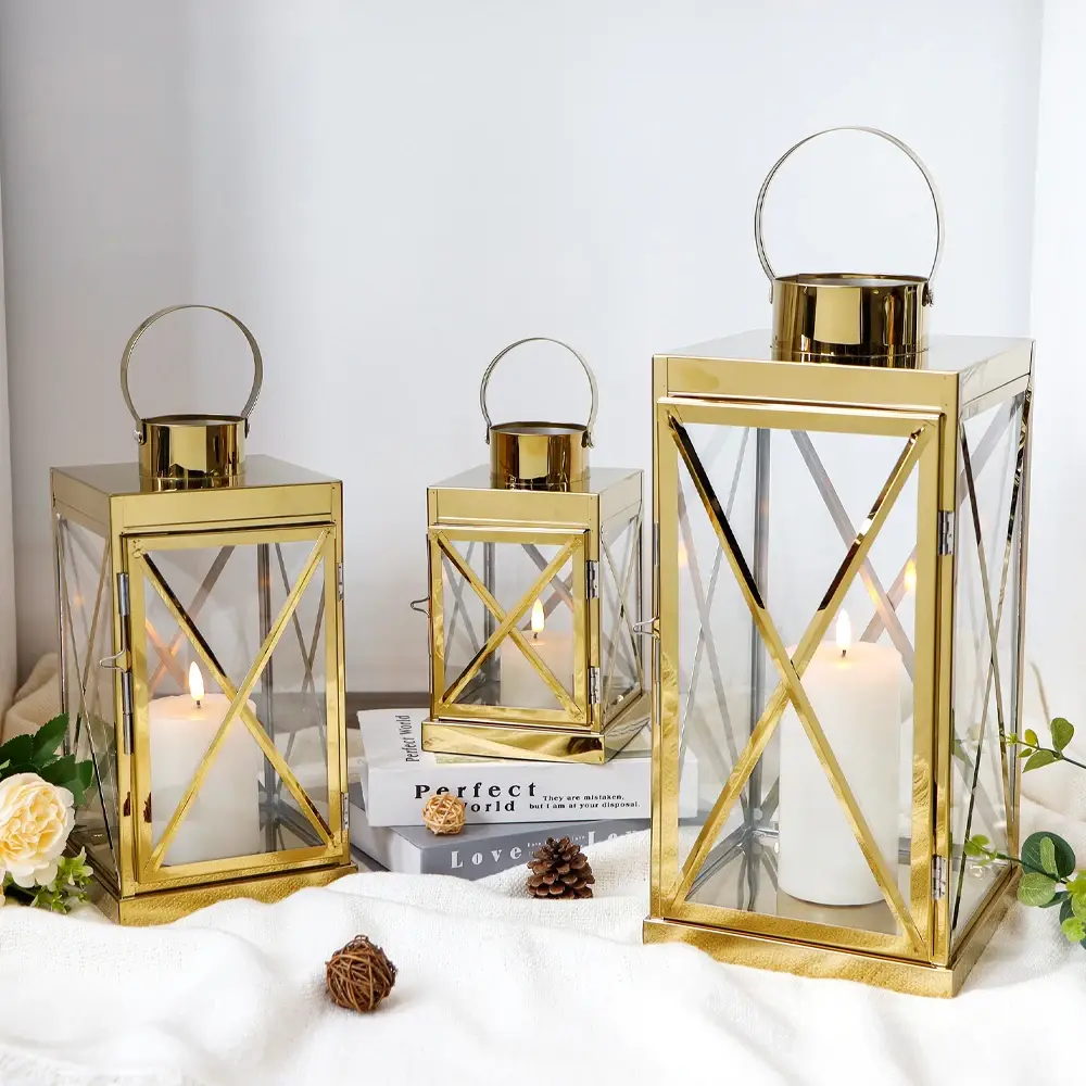 Square Black Candle Holder Mail Box (26*26*47 Cm) by NEW IMAGE 2