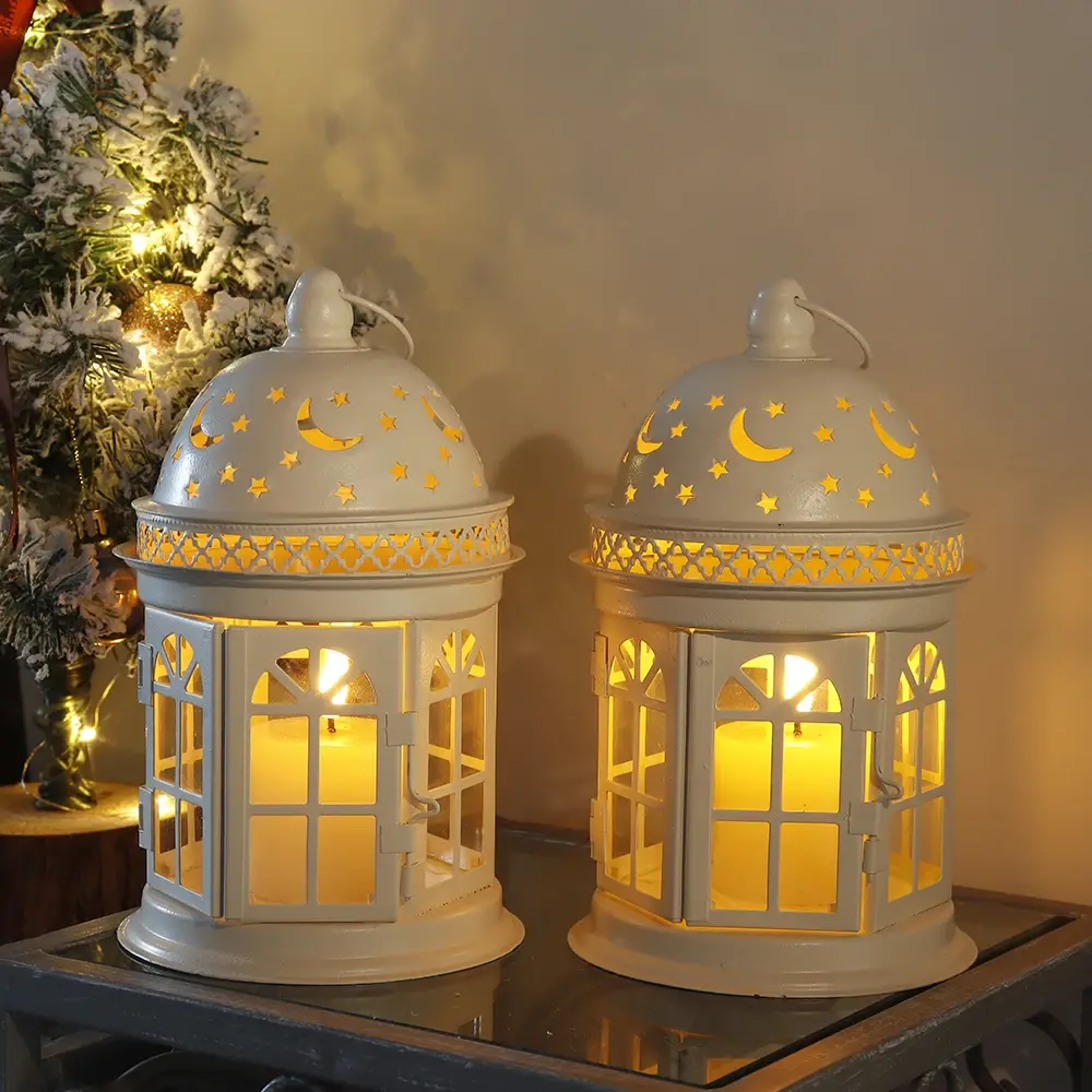 Gold Lantern Candle Holder 1.06kgs by NEW IMAGE 4