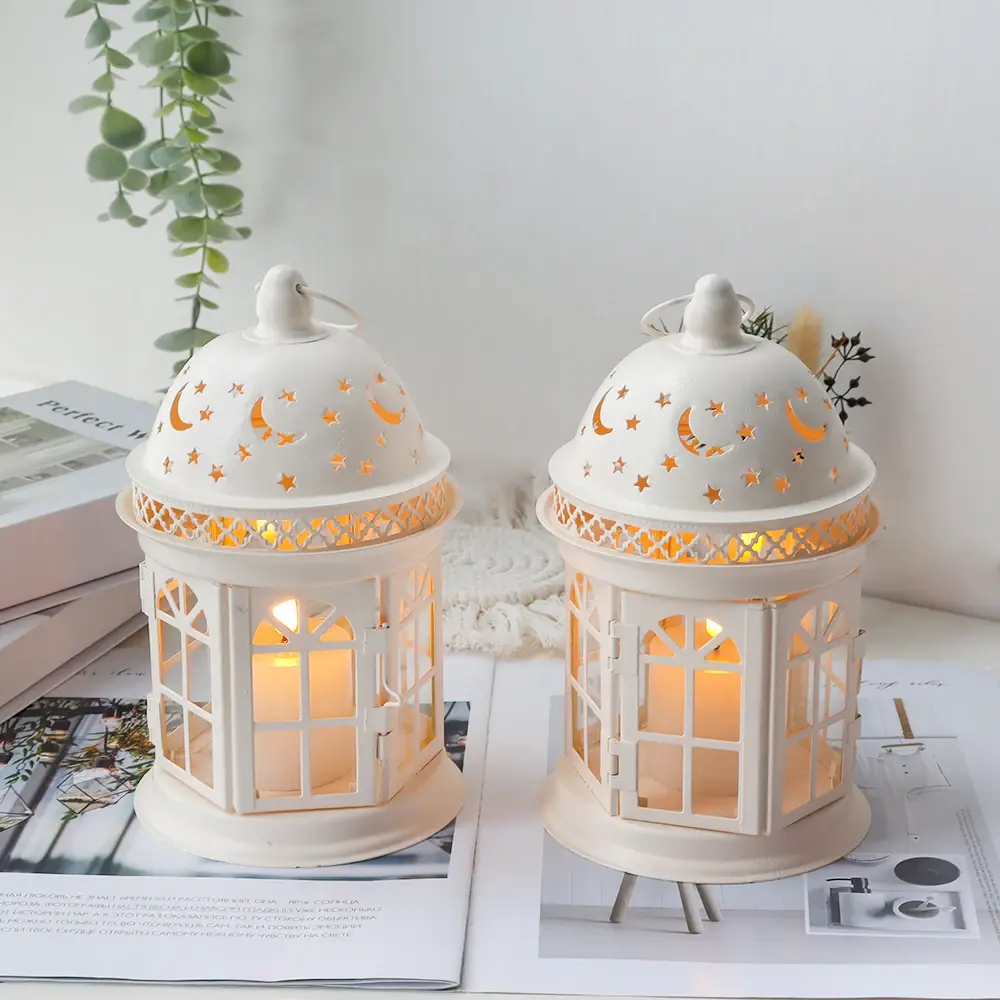 Gold Lantern Candle Holder 1.06kgs by NEW IMAGE 6