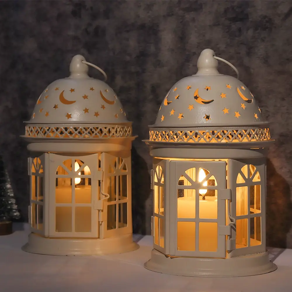Gold Lantern Candle Holder 1.06kgs by NEW IMAGE 5
