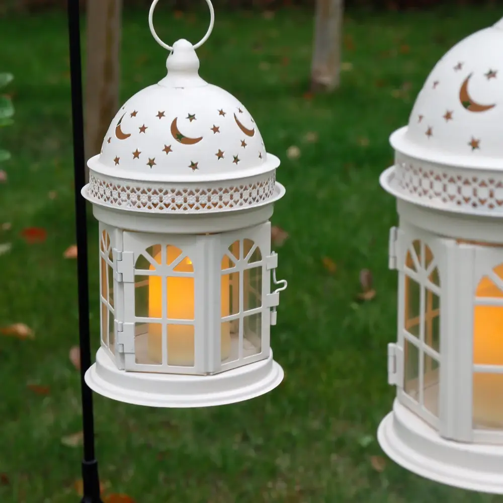 Gold Lantern Candle Holder 1.06kgs by NEW IMAGE 3