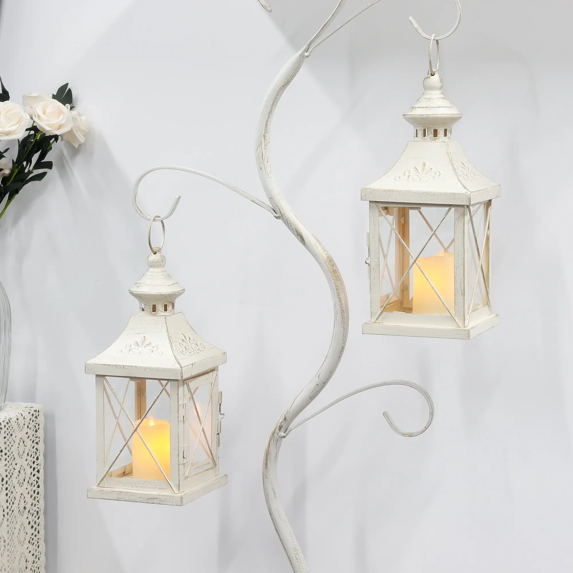Hurricane Lantern Candle Holder 40265-W2 Wholesale - NEW IMAGE 5