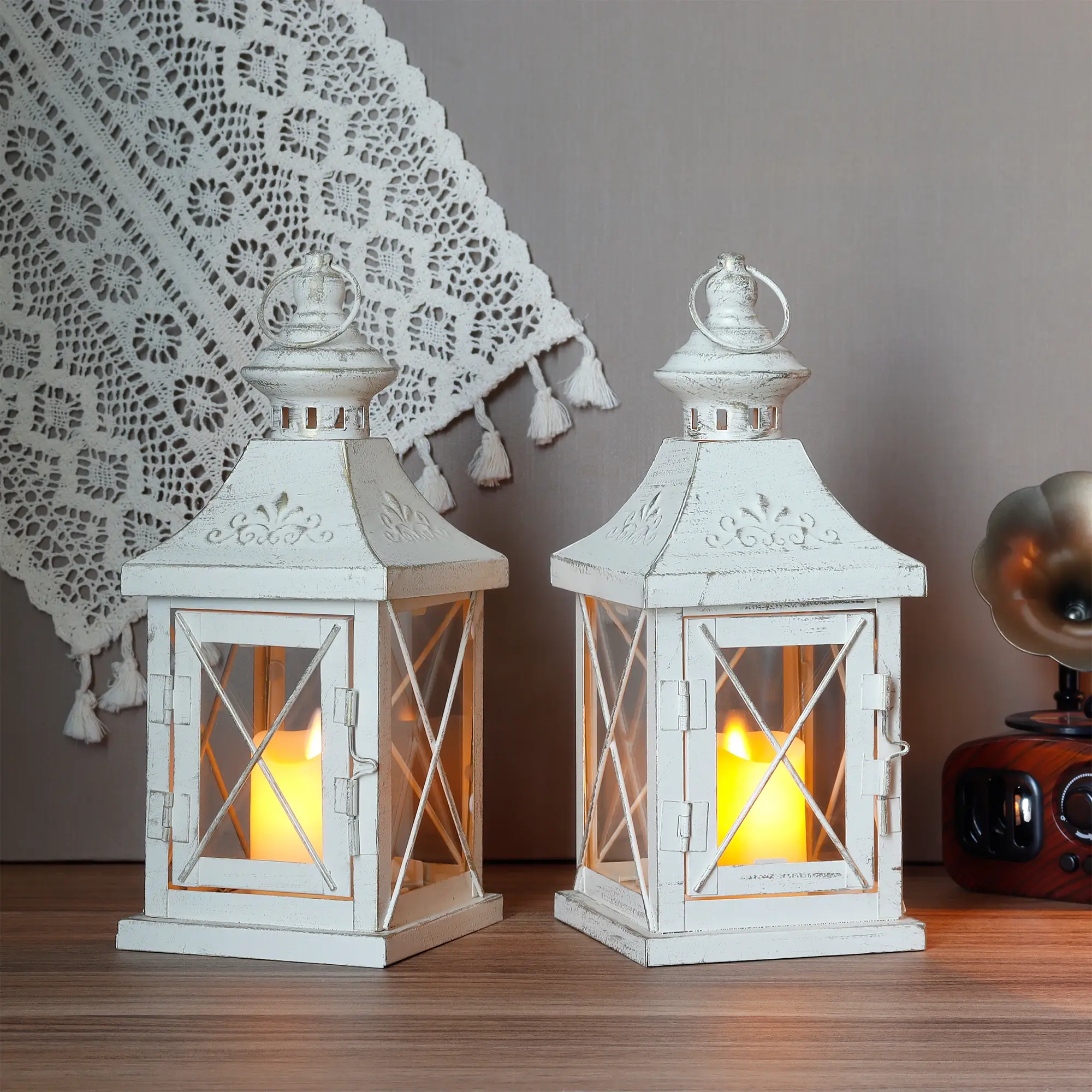 Hurricane Lantern Candle Holder 40265-W2 Wholesale - NEW IMAGE 2