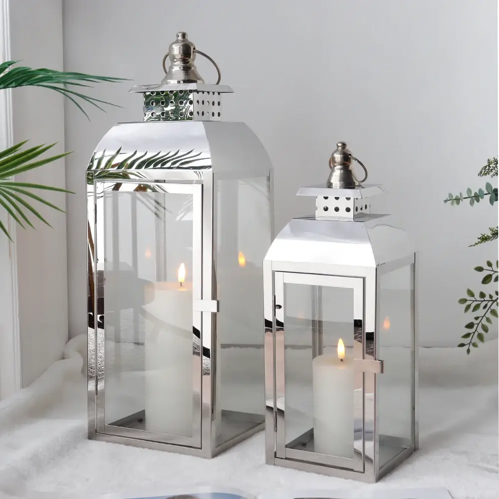 Large Outdoor Candle Lanterns NO - - NEW IMAGE 5