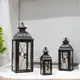 Hurricane Lanterns for Candles Iron & Glass - - NEW IMAGE 6