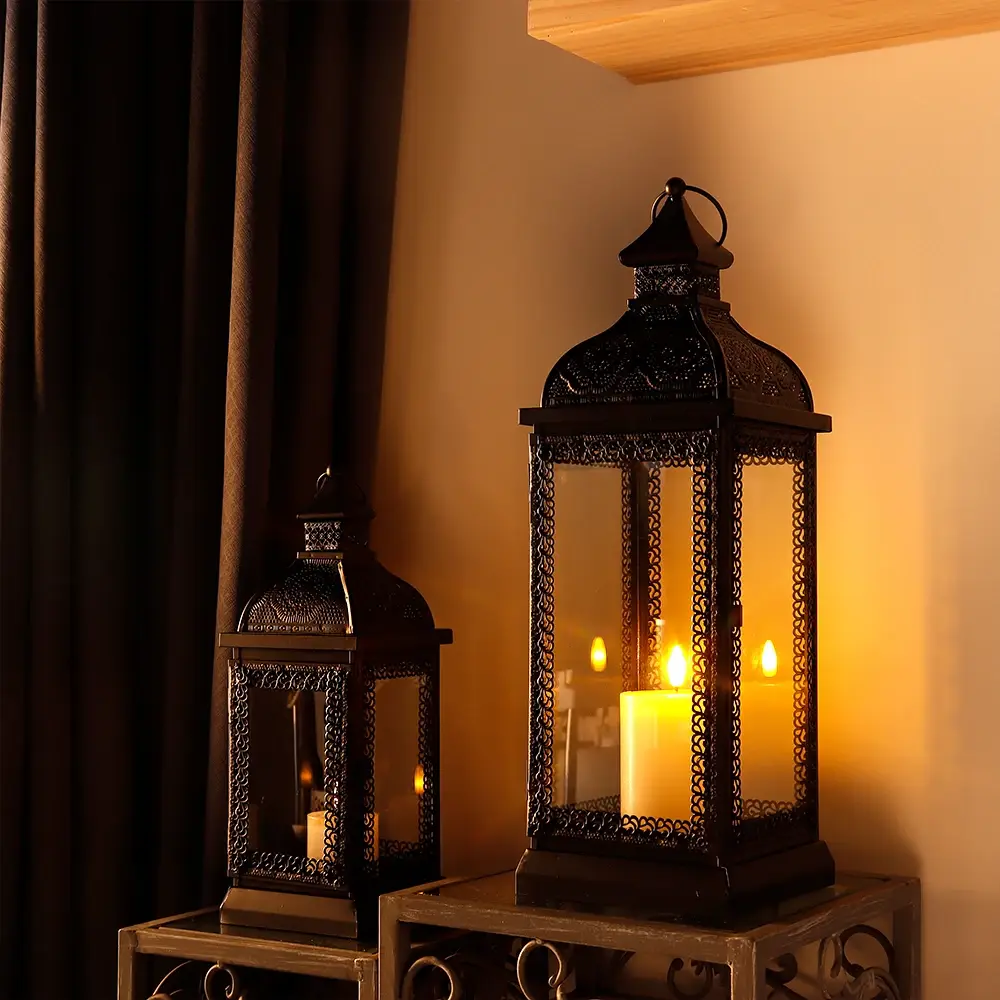Moroccan Candle Lantern Tempered Glass by NEW IMAGE 4