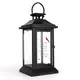 Hanging Lantern with Candle Iron & Glass by NEW IMAGE 3