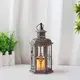 Outdoor Candle Holder Lantern Metal & Tempered Glass by NEW IMAGE 4
