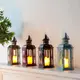 Outdoor Candle Holder Lantern Metal & Tempered Glass by NEW IMAGE 5