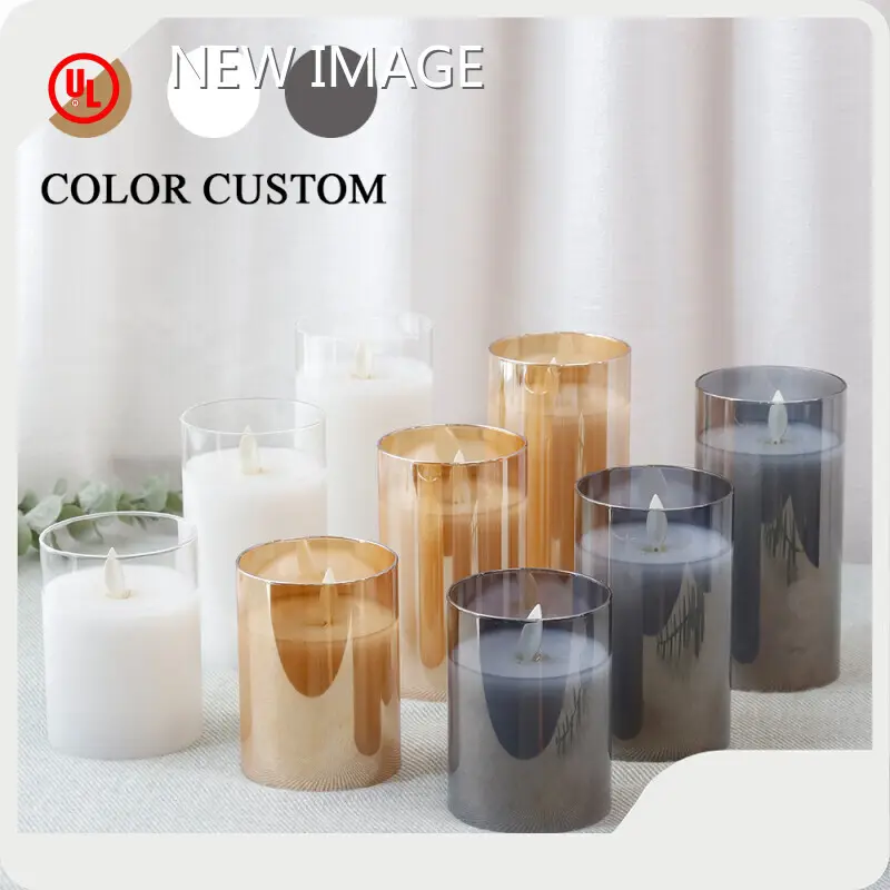 Rechargeable Battery Candles PILLAR - - NEW IMAGE 1