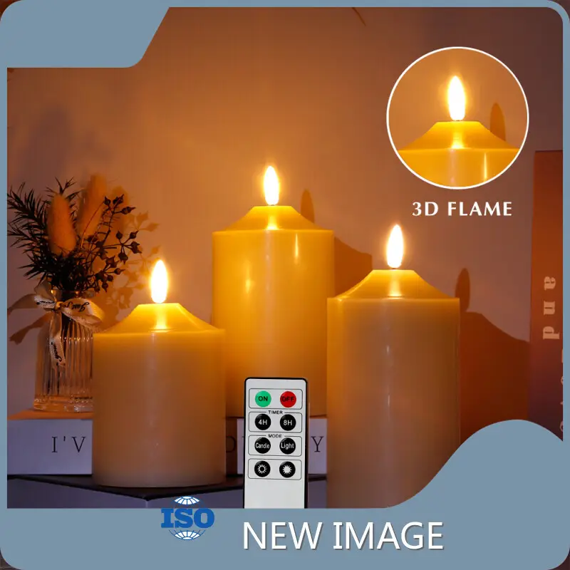 Flameless Candles Warm White LED - - NEW IMAGE 1