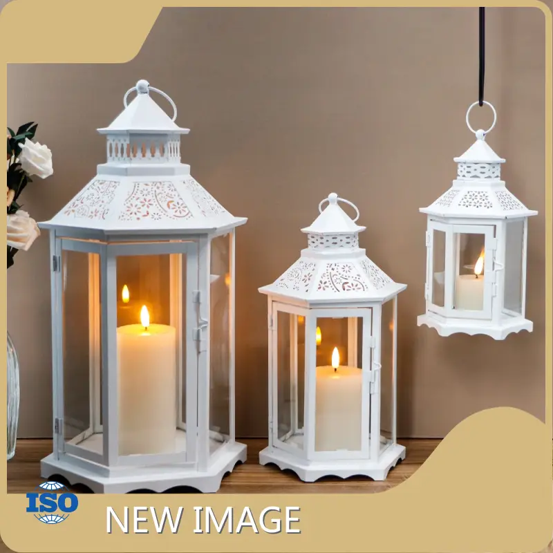 Large Outdoor Candle Lanterns 25*21.7*46.2 Cm by NEW IMAGE 1