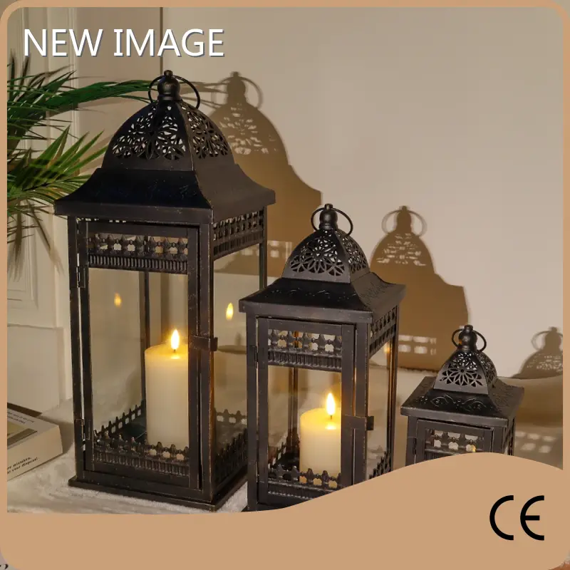Square Black Candle Holder 11*11*24 - - NEW IMAGE 1