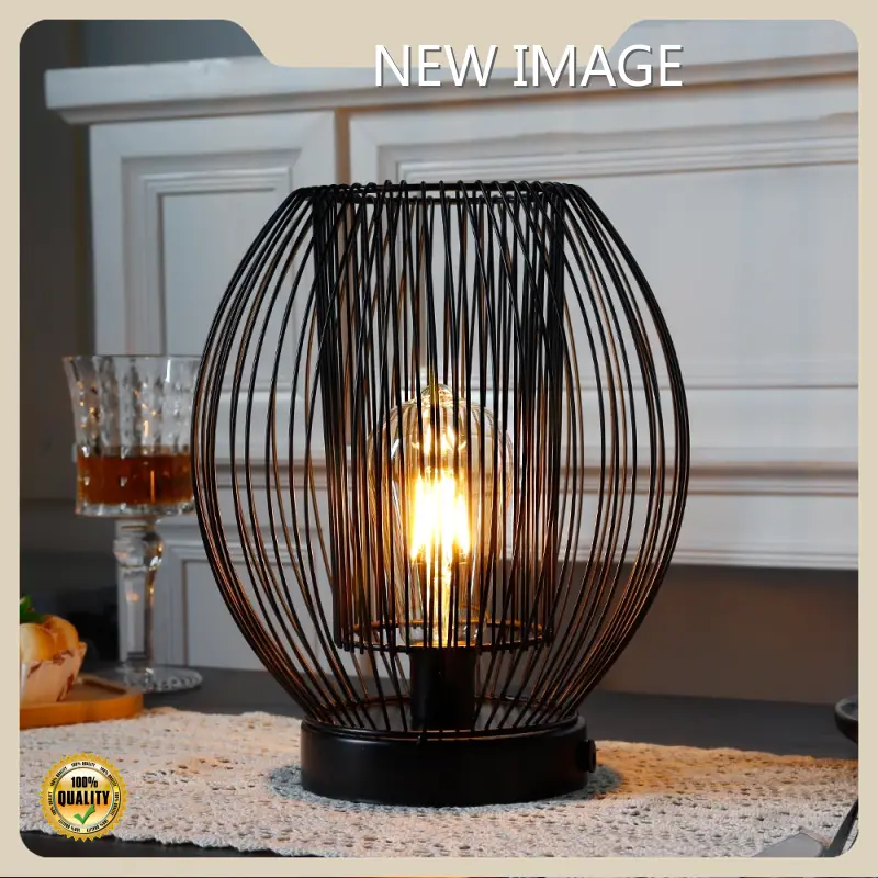 Black Birdcage Table Lamp 25.00 * 25.00 * 28.00 Cm - - NEW IMAGE 1