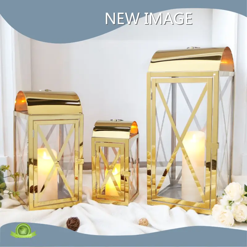 Christmas Lantern with Candle NO - - NEW IMAGE 1