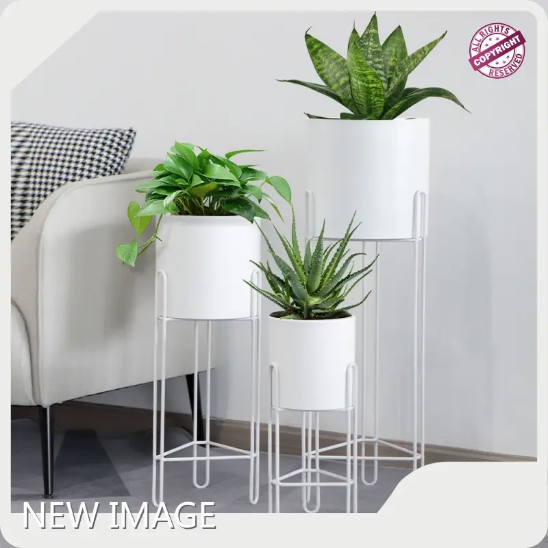 Gold Metal Flower Pot Customized Color by NEW IMAGE 1