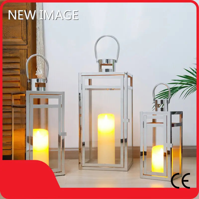 Black Lantern Candle Holder Wholesale - NEW IMAGE 1