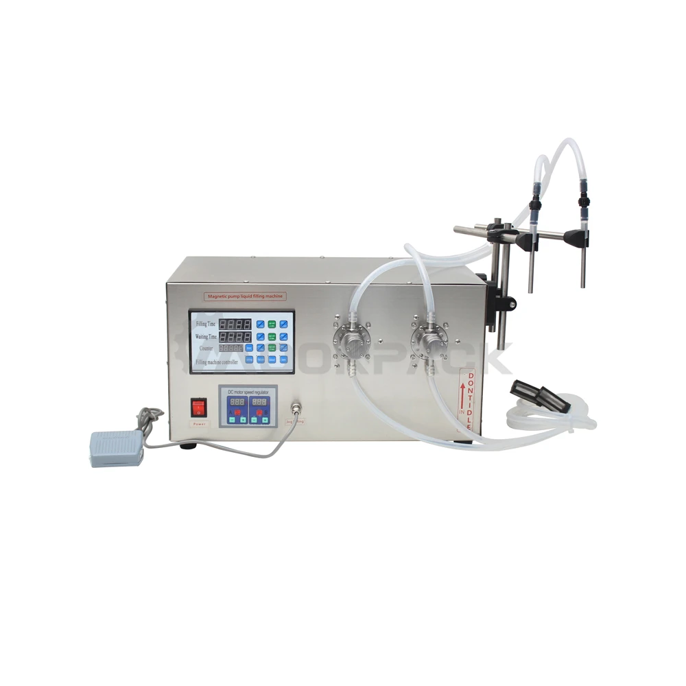 GFK-980 Double-head magnetic pump liquid bottle filling machine 1