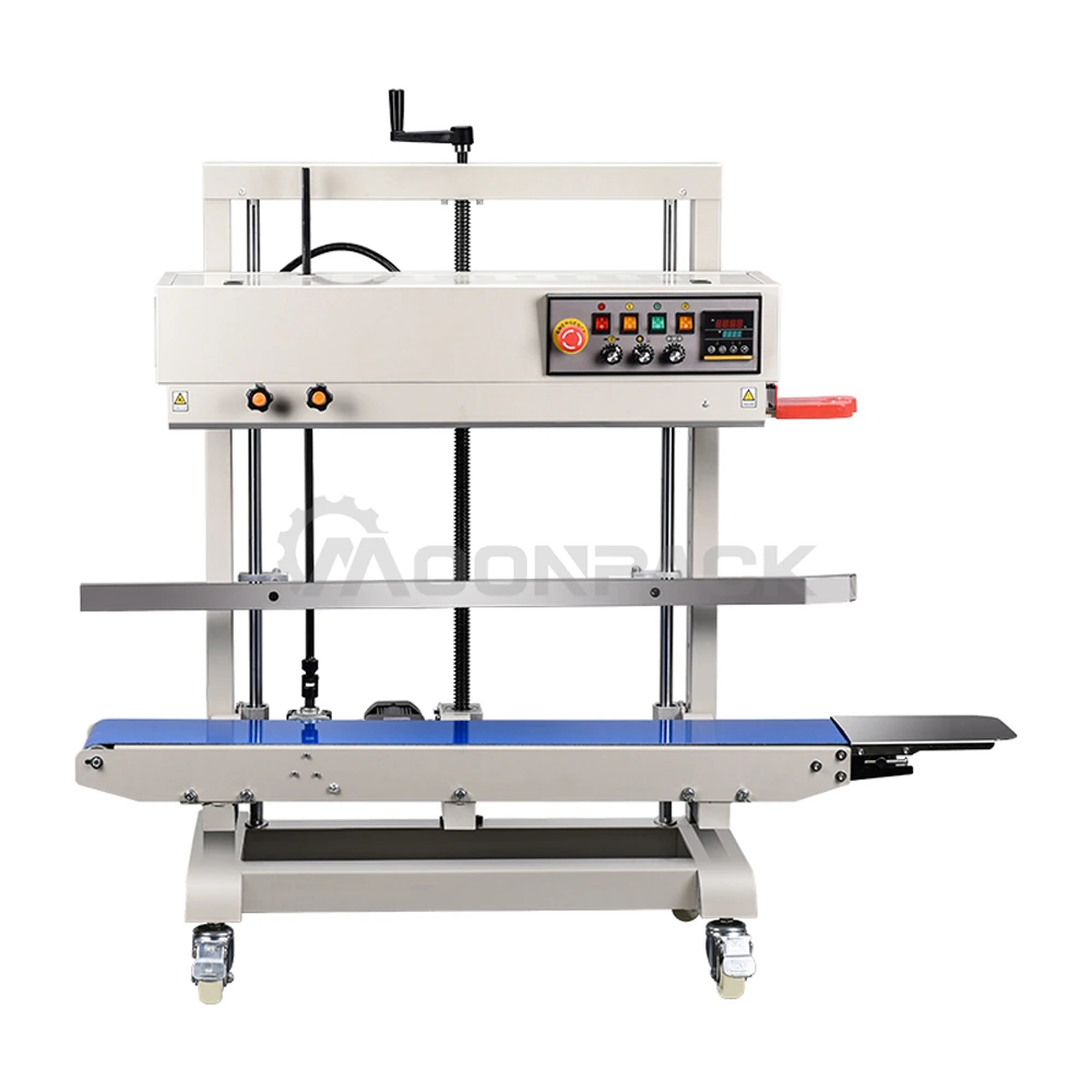 FR-1200 vertical automatic continuous sealing machine for large bags with ink wheel coding 1