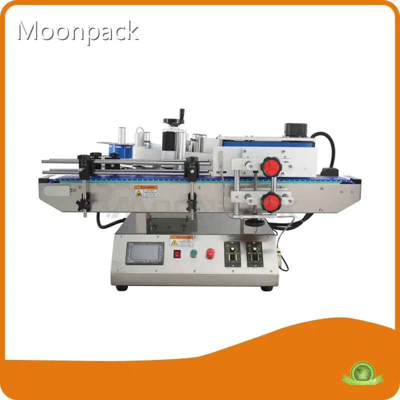 Moonpack Semi Automatic Round Bottle Labeling Machine ±1% Semi Automatic Round Bottle Labeling Machinecompany 1