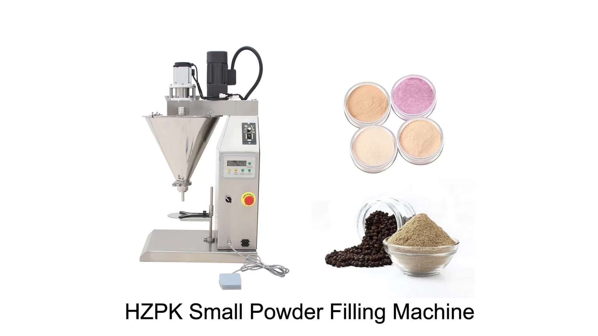 Moonpack HZSF Small Powder Can Screw Filling Machine With Weight 1