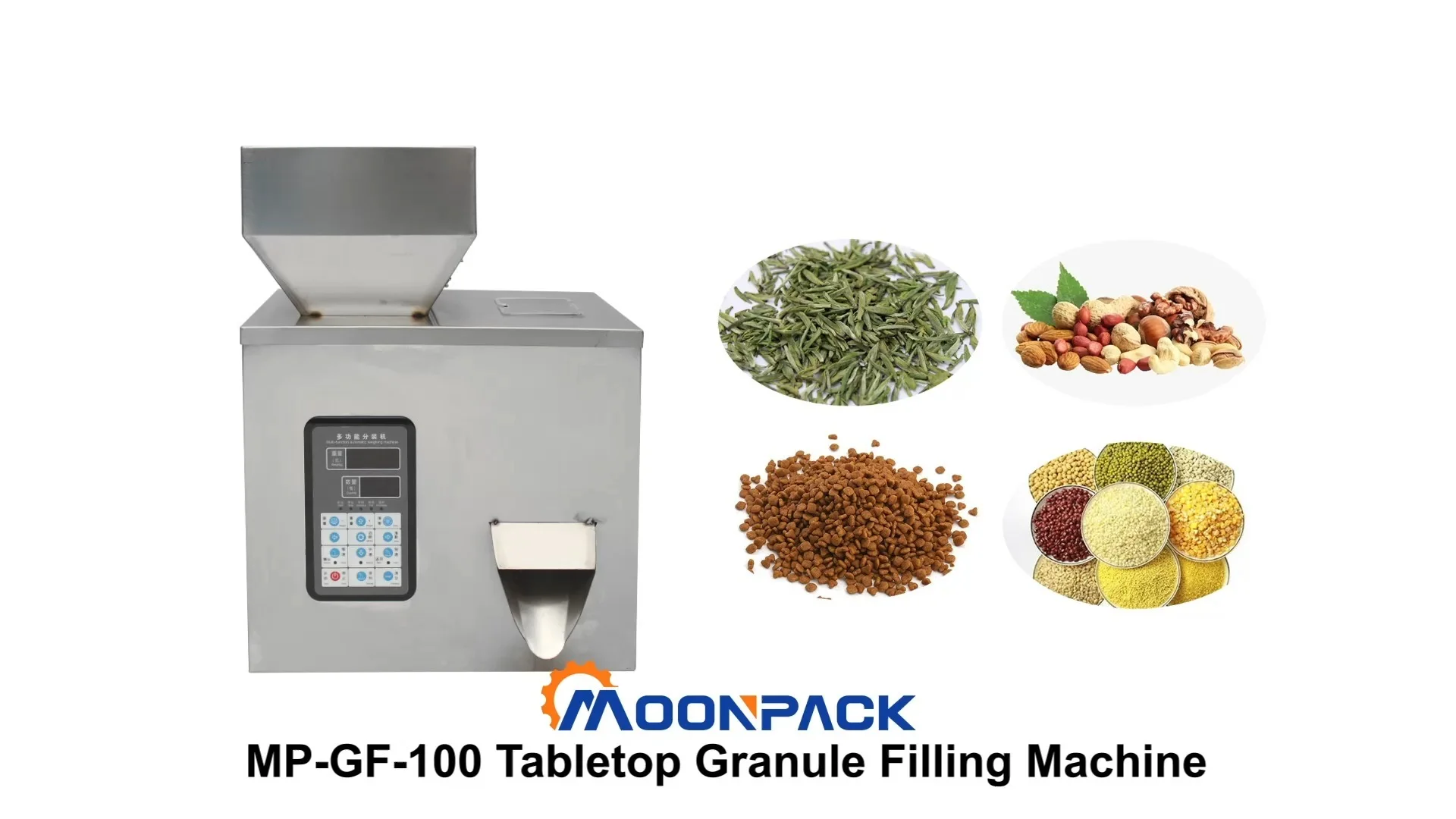 Moonpack MPGF-100g Small Table-Top Granule Weighing And Filling Machine 1