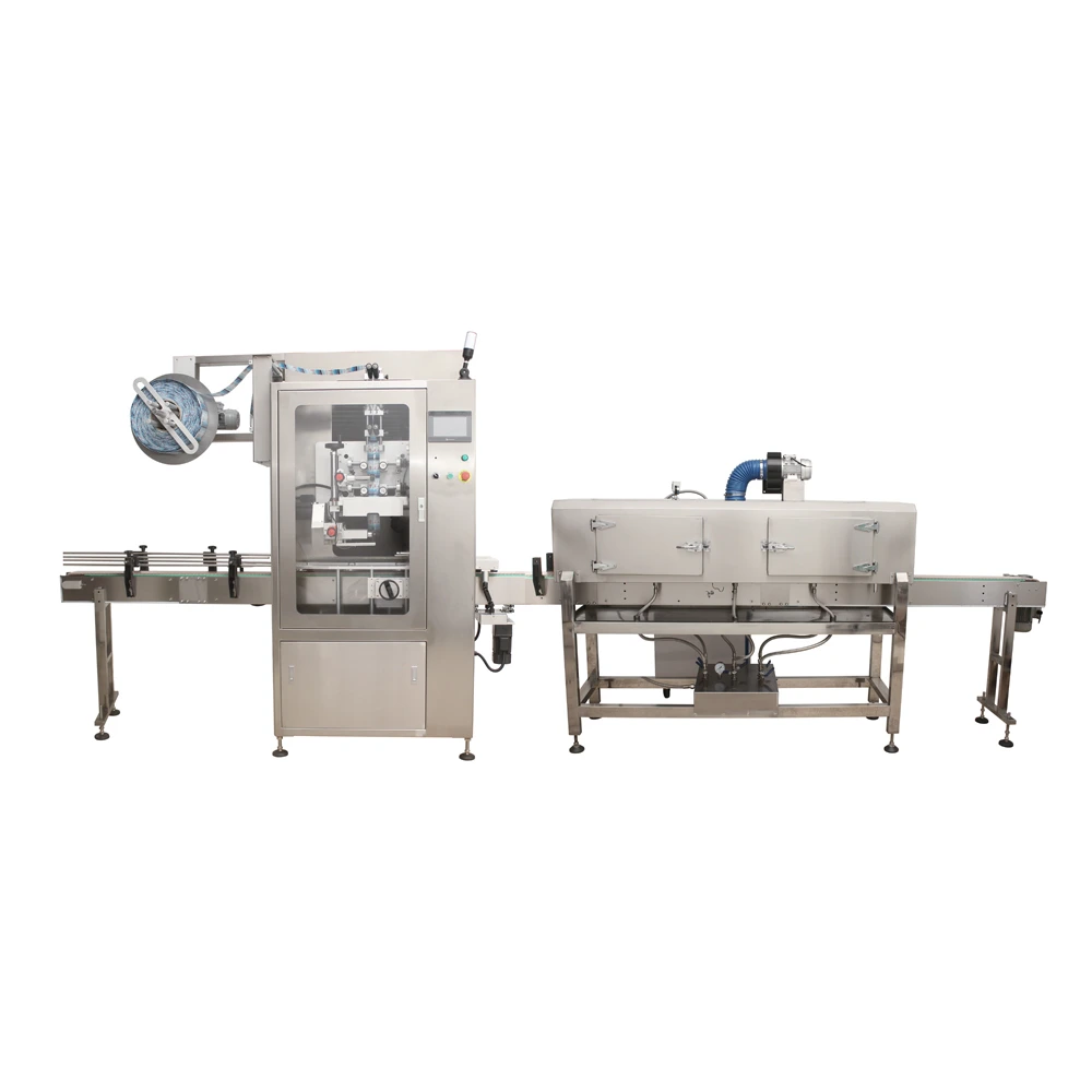 Moonpack Automatic Bottle Label Setting Machine And Steam Shrink Machine 1