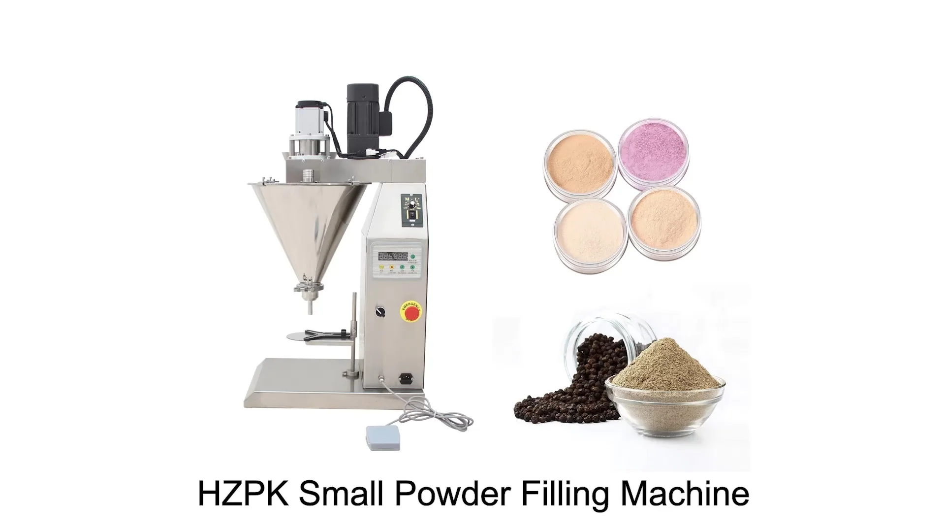 Desktop Small Bottle Powder Filling Machine 50ml (Standard type) 1