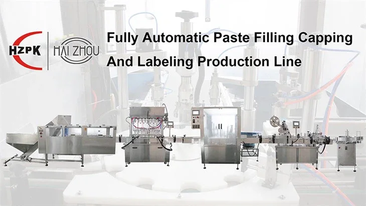 HZPK Automatic Paste Bottle Packing Production Line 1