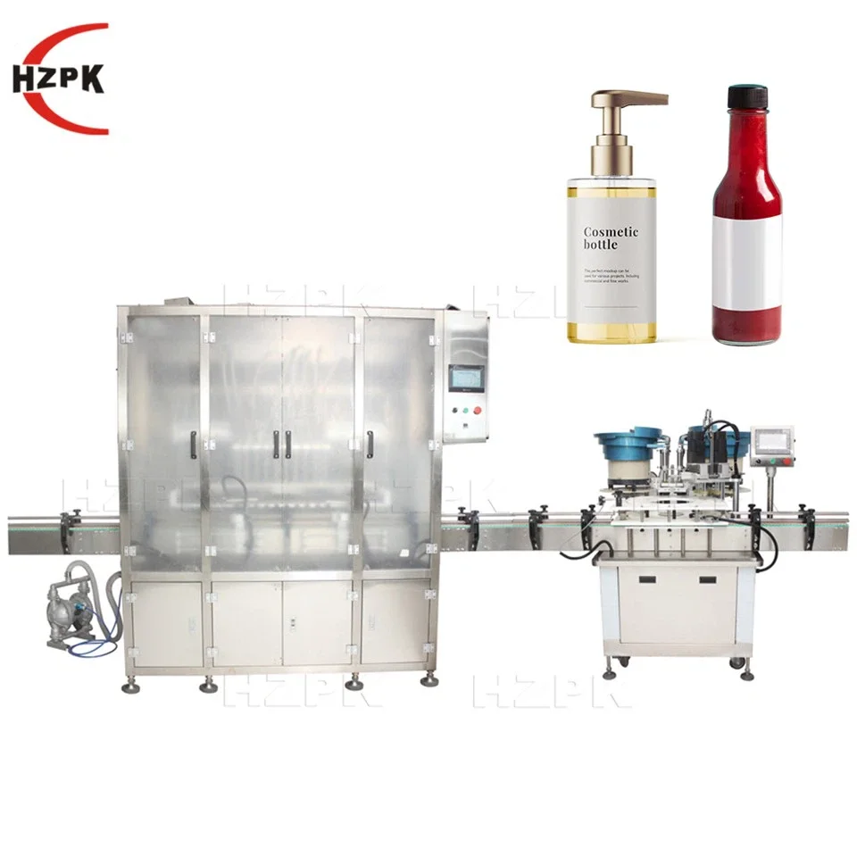 Automatic Paste Filling Capping Machine 10-Head 1