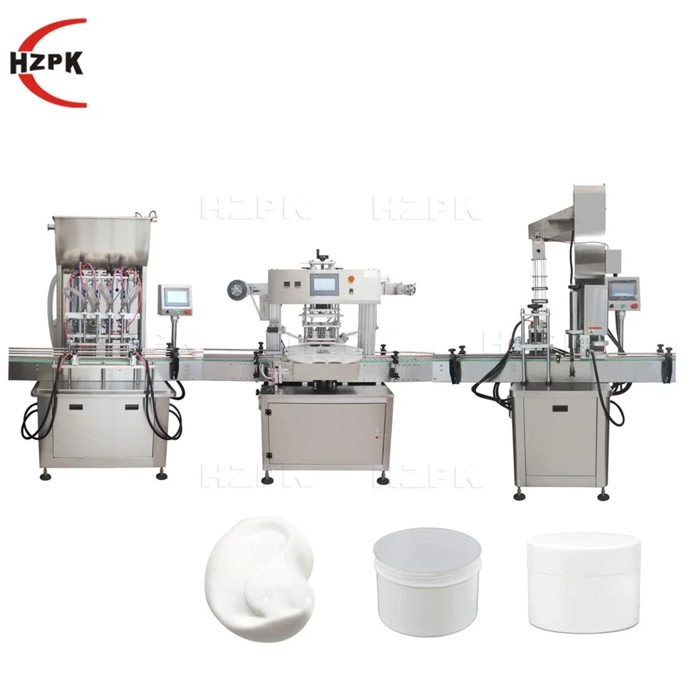 Automatic Cream Can Filling Sealing Machine Hzpk 1