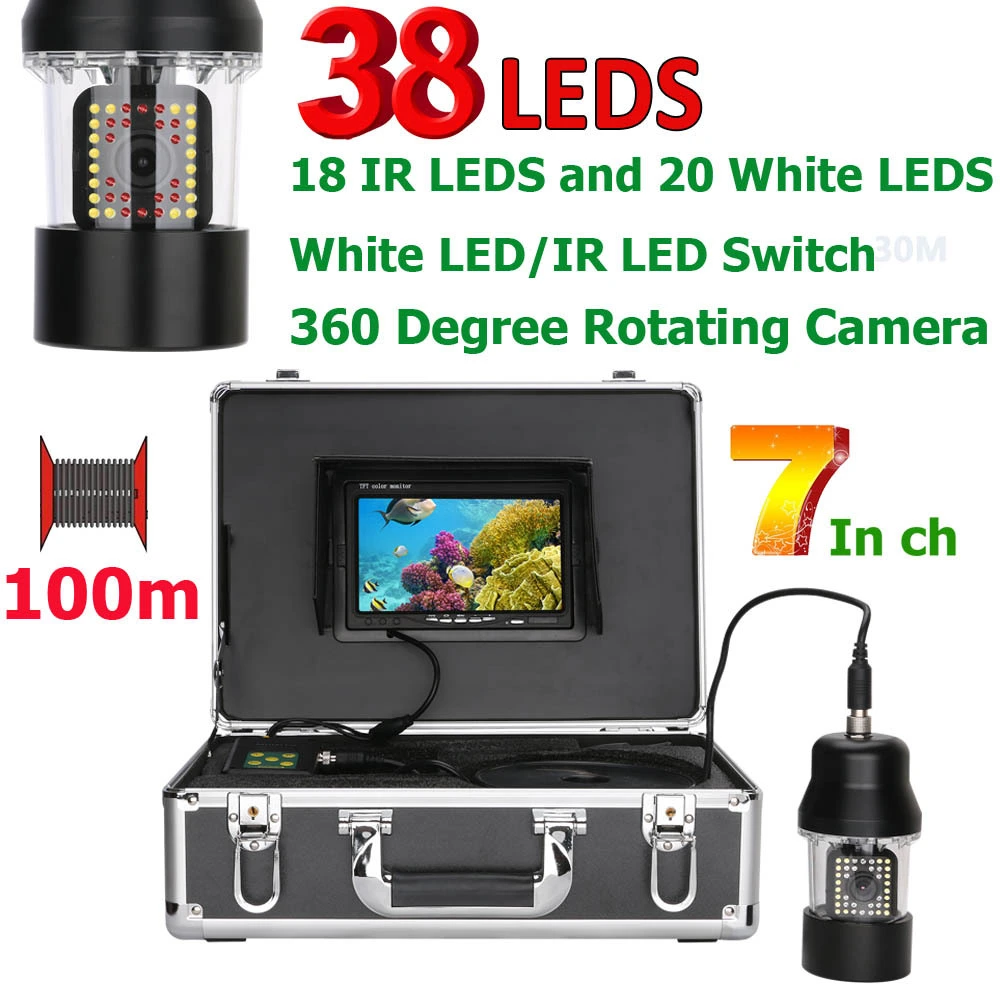 7 Inch Dvr Recorder 50m Underwater Fishing Video Camera Fish Finder 1