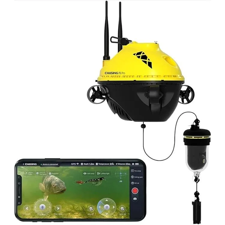 CHASING F1 Pro Drone de pêche GPS avec caméra 4K, bateau-appât télécommandé de 1 km pour débutants 1