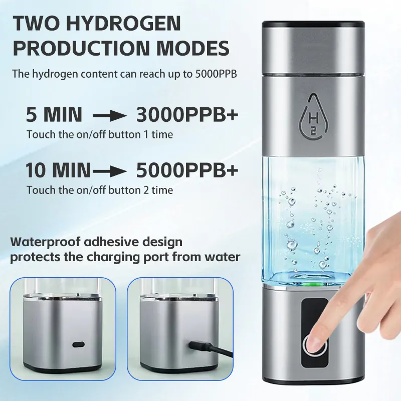 Ozone Fruit and Vegetable Washer Hydrogen Rich Water Bottle Cup by HOMIXE 4