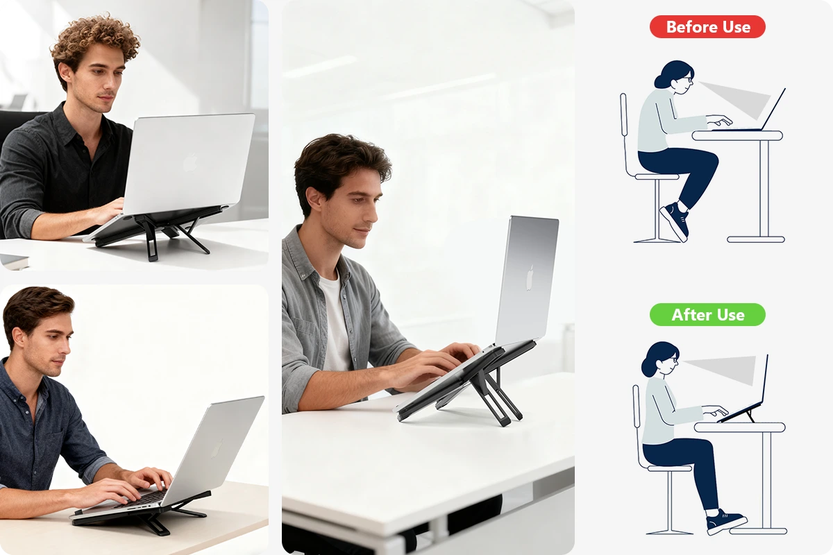 ZUERST X7 アルミニウム製ポータブル ラップトップ スタンド |ズールスト