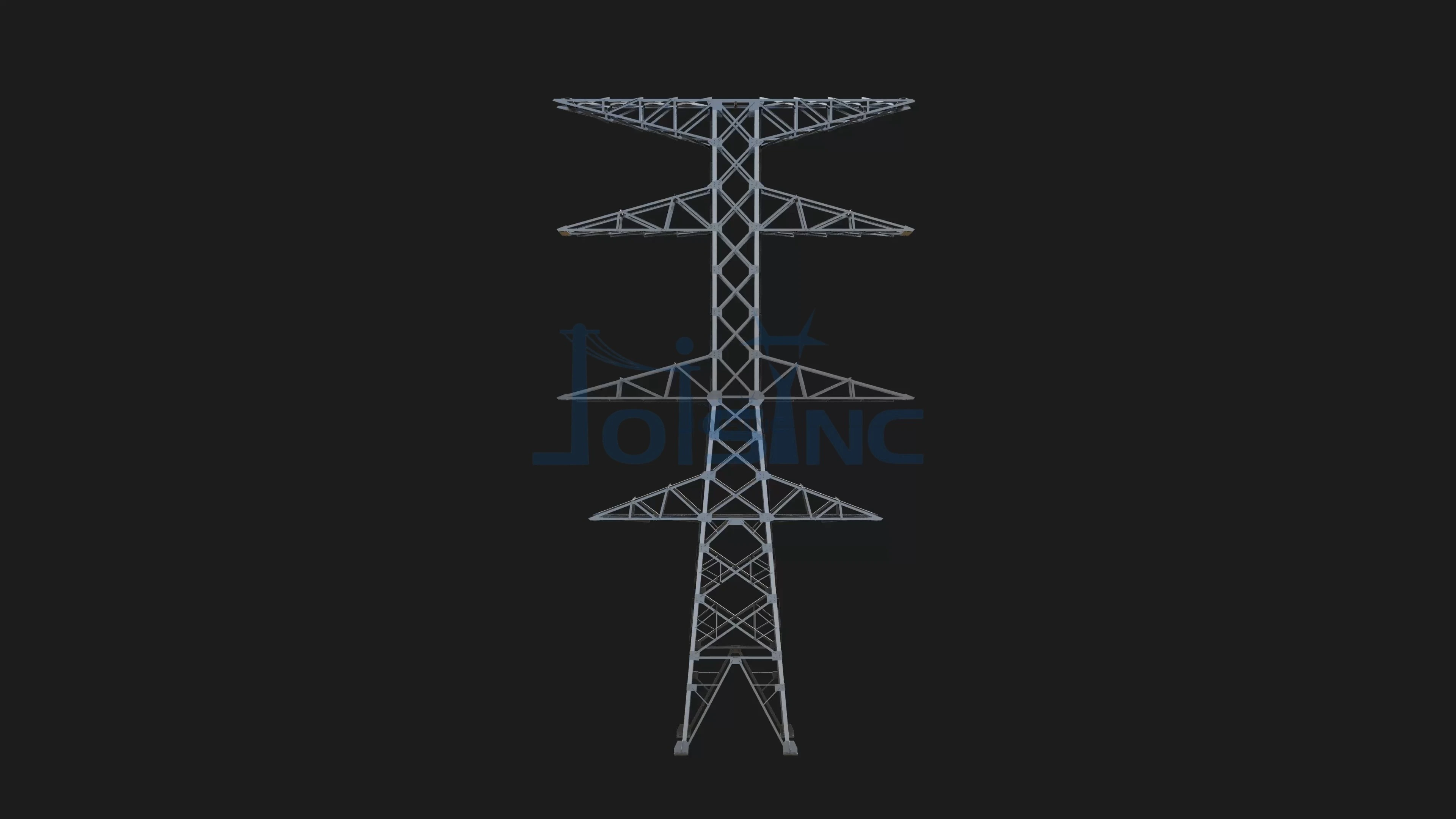 High-Voltage Transmission Tower Four-Legged Angle Steel Type 750kV-1000kV for Power Line Support | ZeXing 1