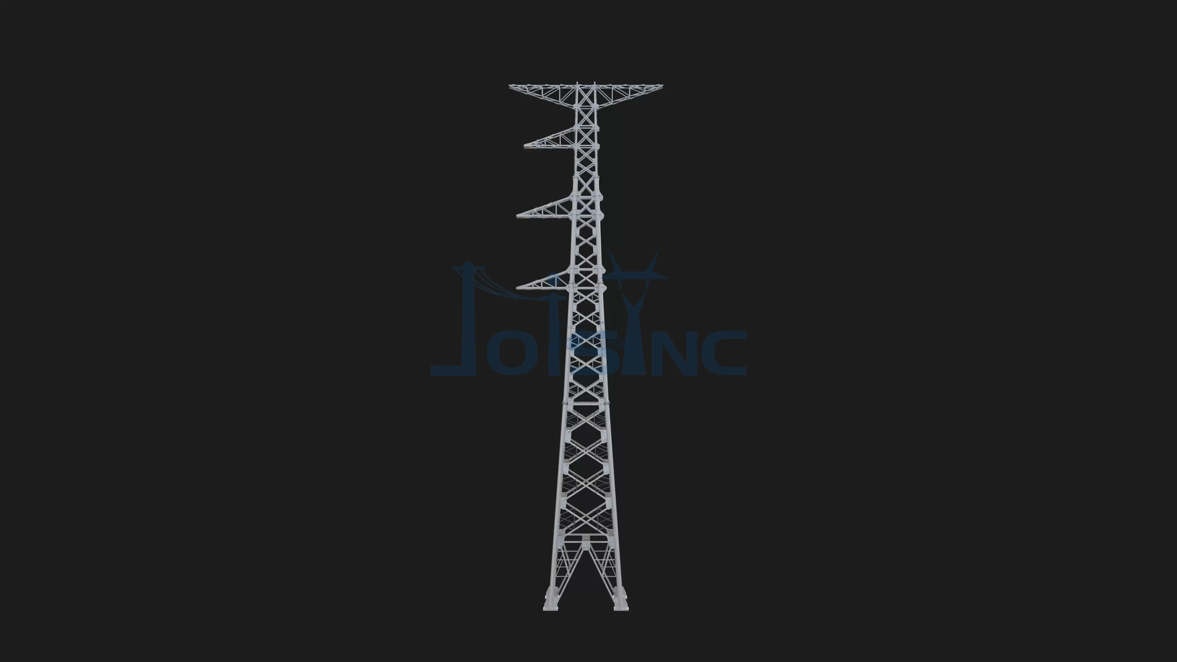 Transmission Tower Four-Legged Steel Tubular Structure 110kV–330kV for Overhead Power Line Support | Zexing 1
