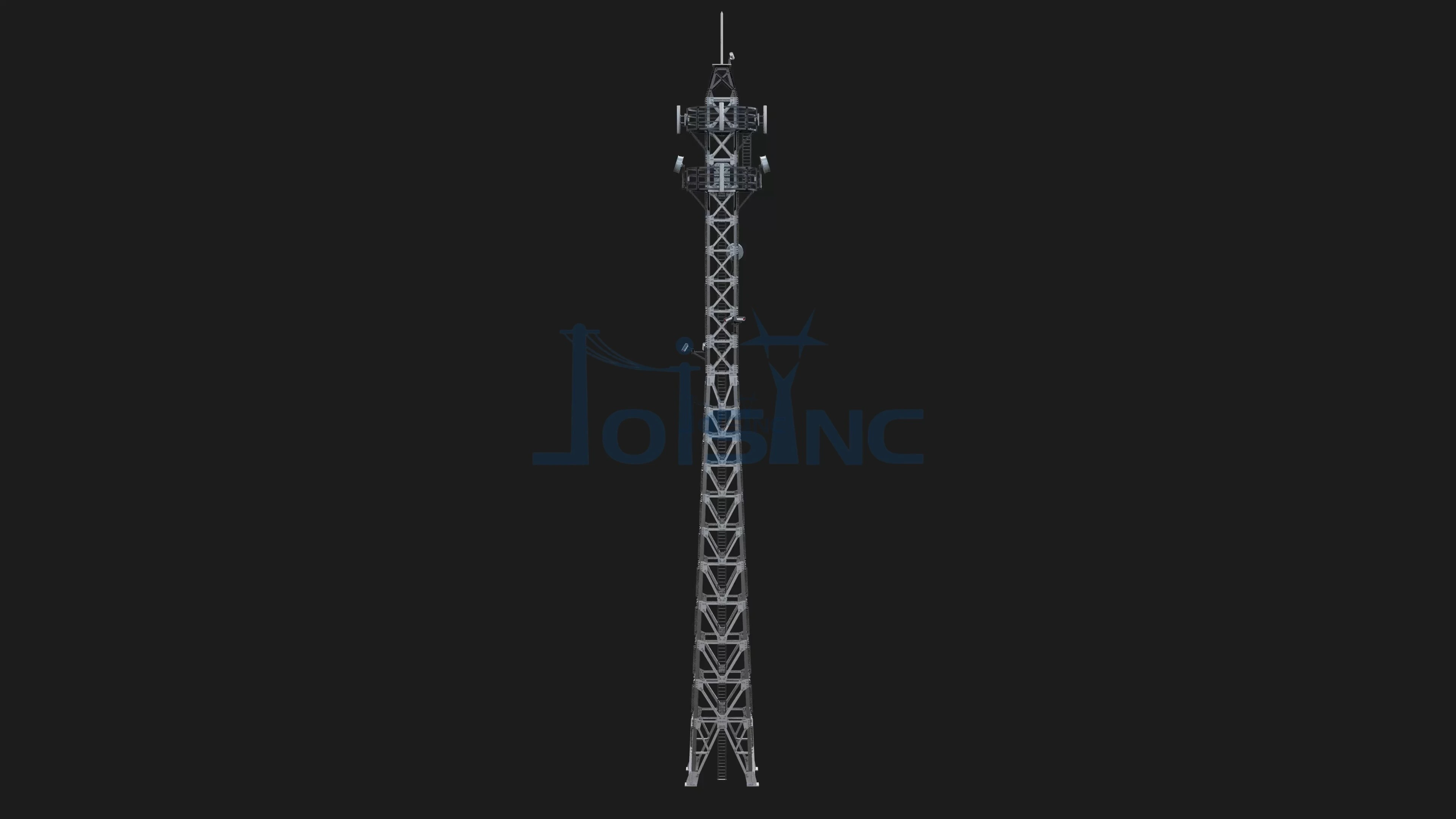 Heavy-Duty Angle Steel Communication Tower Durable for Harsh Environments 1