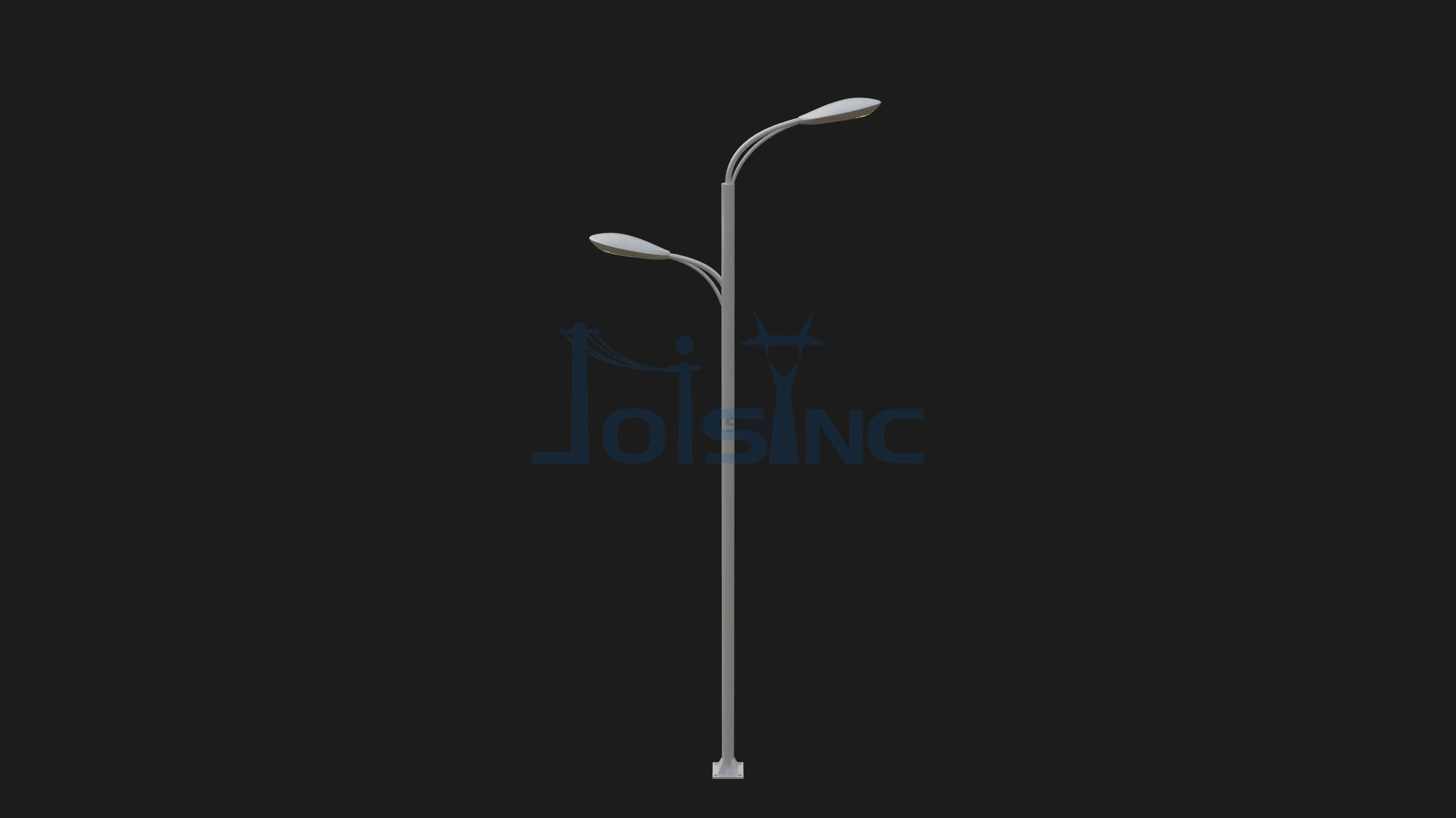 Corrosion-Resistant Coating Dual-Arm Street Light Pole for Road and Pedestrian Lighting 1