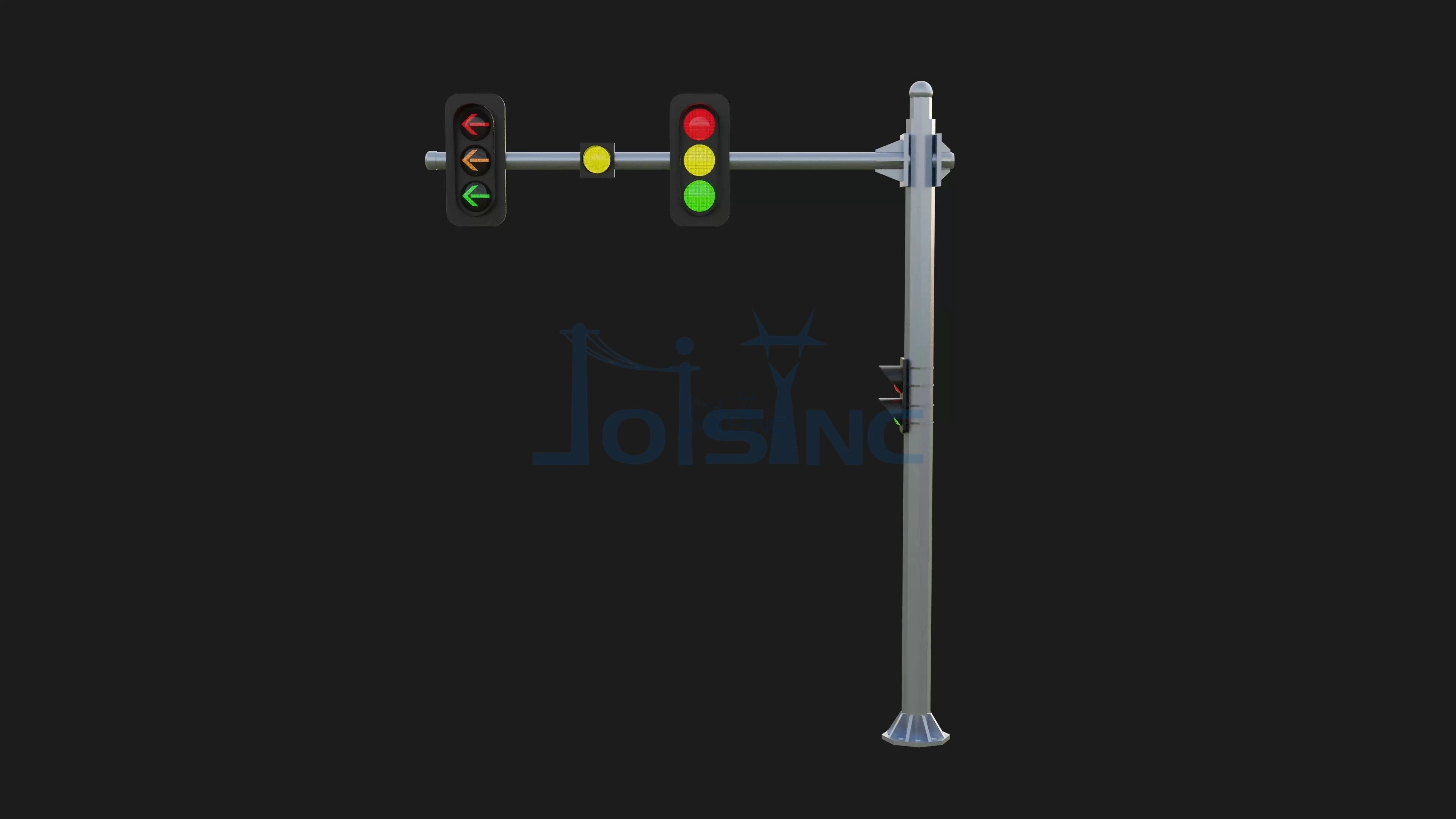 Traffic Signal Pole Durable Steel Structure for Efficient and Safe Traffic Management | Zexing 1