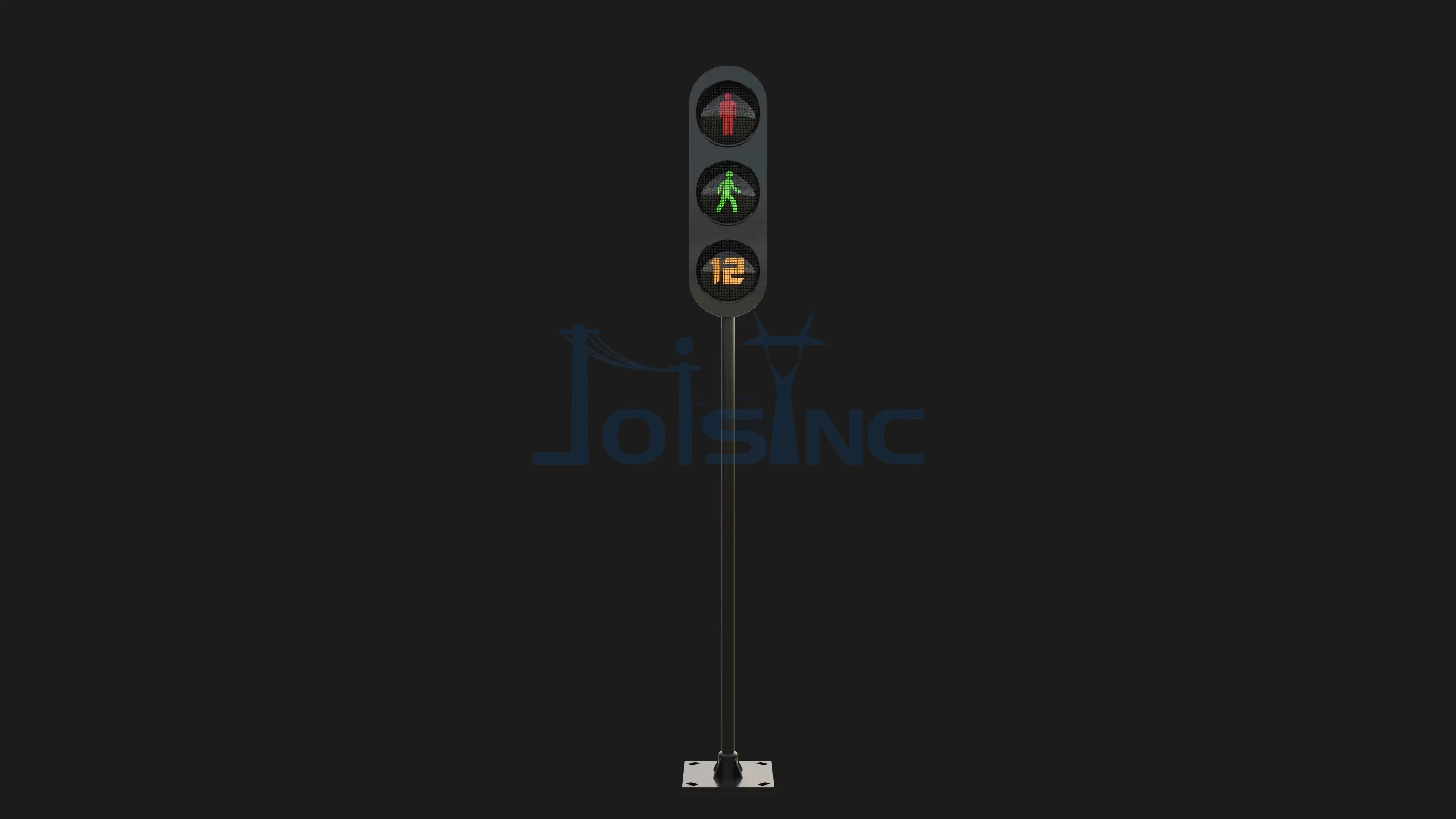 Pedestrian Traffic Signal Pole Clear, Reliable, and Safe Pedestrian Control 1