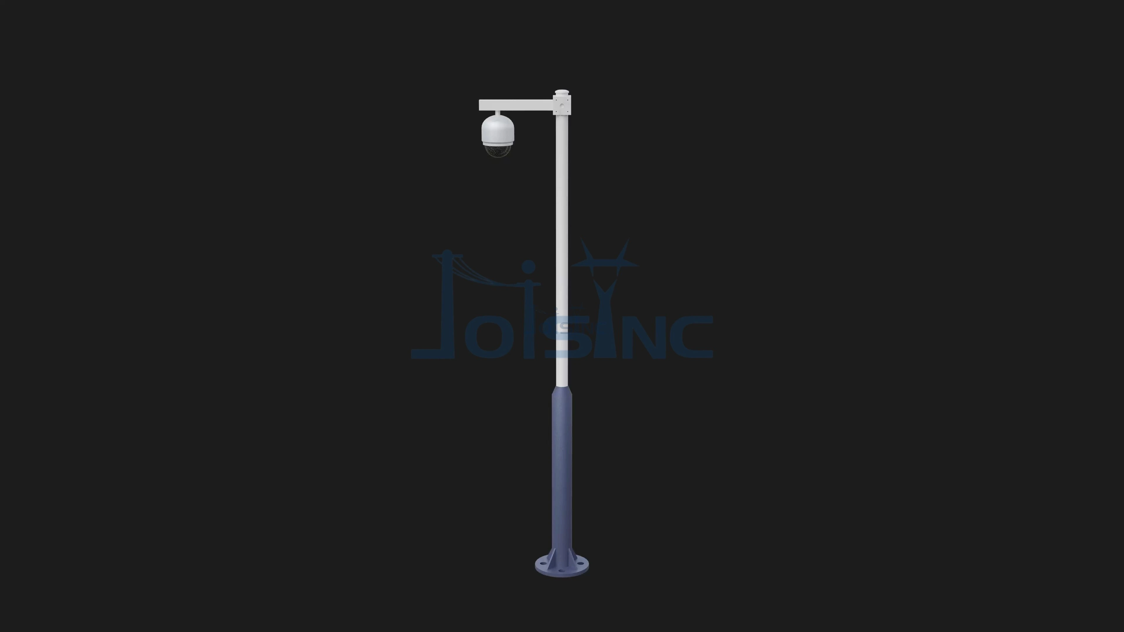 Cámara de seguridad pole PTZ Estructura de acero habilitada para PTZ para vigilancia urbana e industrial | Zexa 1