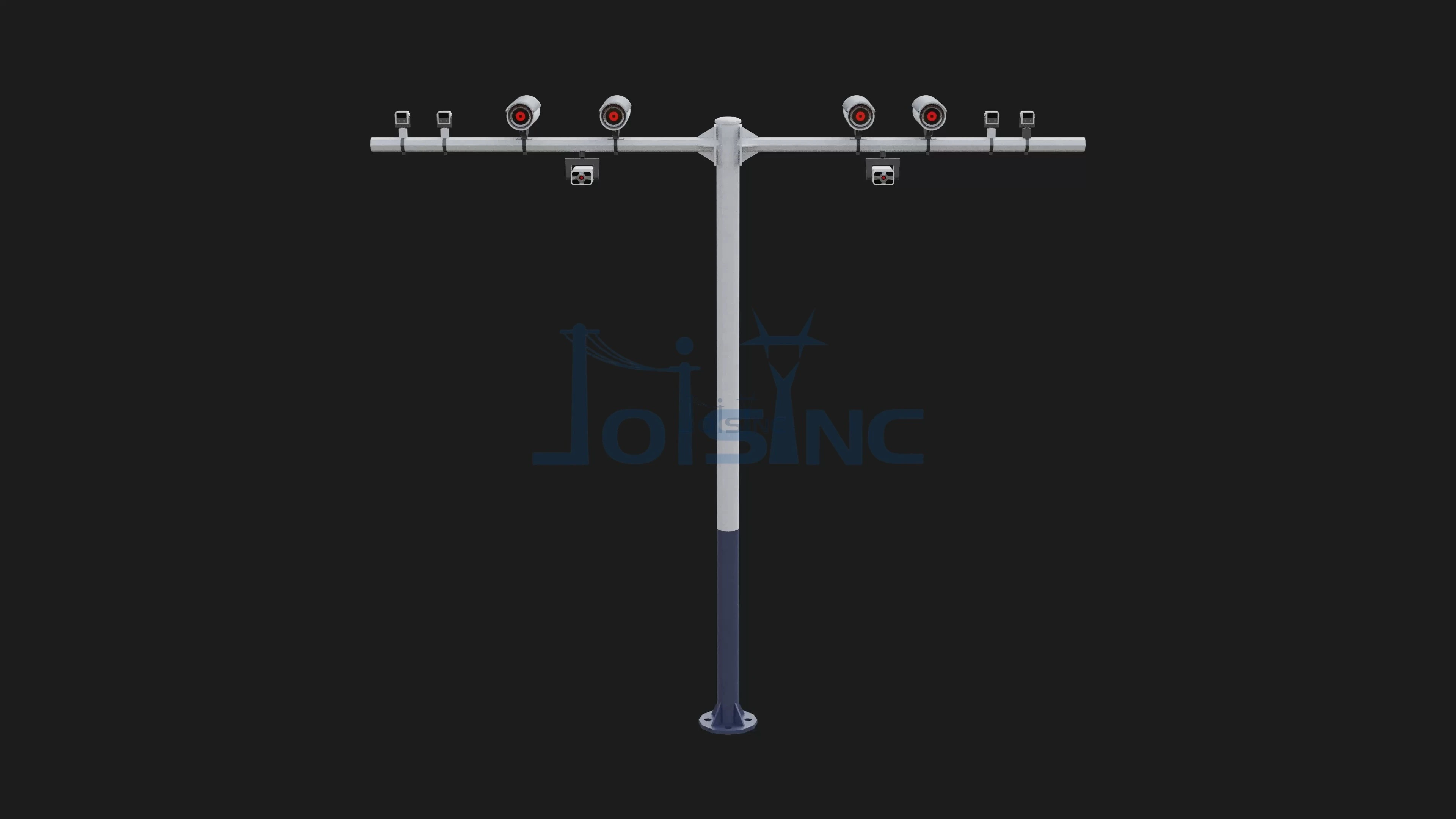 Surveillance Pole PTZ Camera Integrated Design for Versatile Security Monitoring | Zexing 1