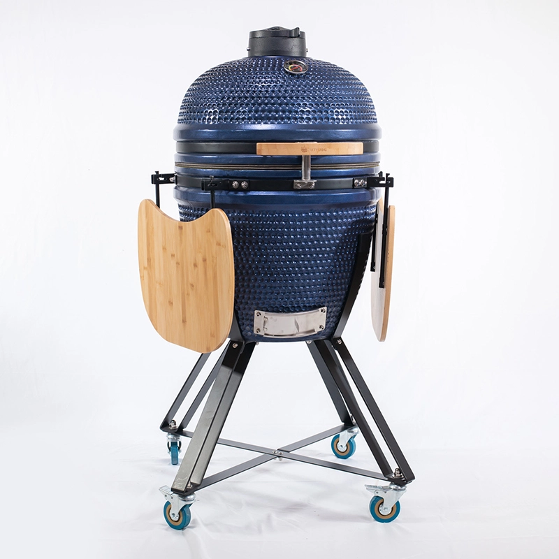 Ceramiczny grill do jajek 21 cali, niebieski 1