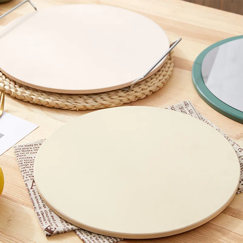 Unleash Your Chef Skills with a Round Pizza Stone and Handles 1