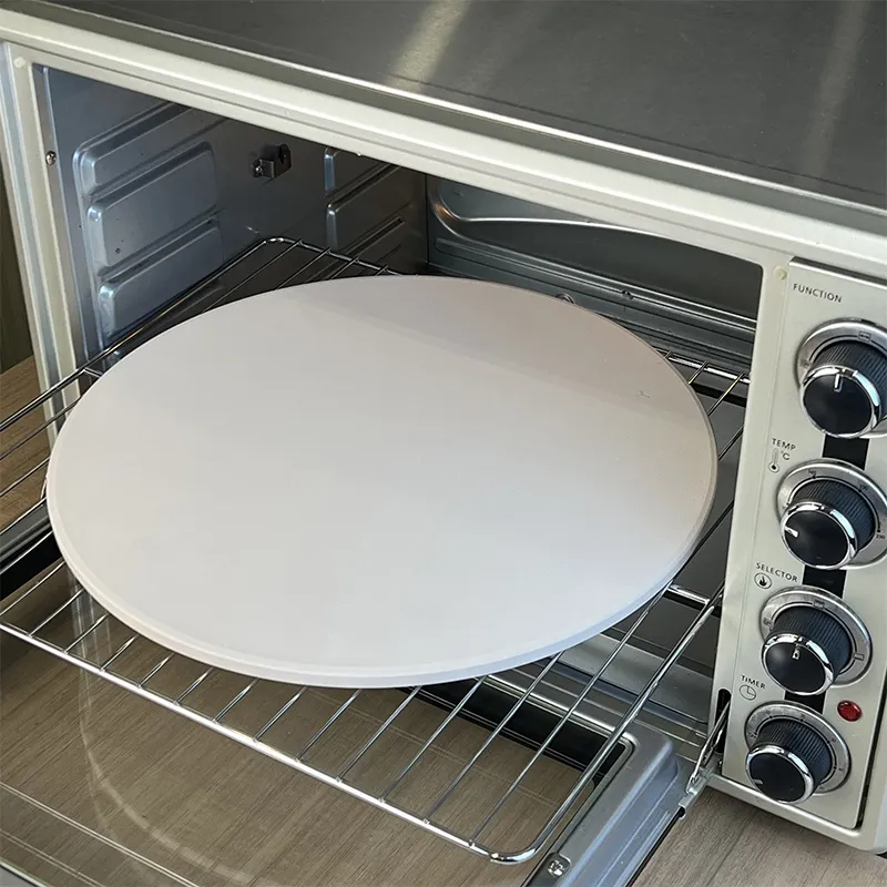Round Pizza Stone with Handles 8-20mm by Yuefu Bbq 4